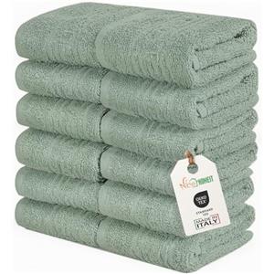 nice homeit Set 12 Lavette Mini Asciugamani 30x30 cm -Asciugamani Viso e Ospiti 100% cottone filato ad anello - per mani, neonati, trucco, cucina, casa e viaggi. Leggere, Morbide, Assorbenti.