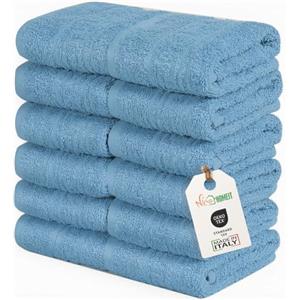 nice homeit Set 12 Lavette Mini Asciugamani 30x30 cm -Asciugamani Viso e Ospiti 100% cottone filato ad anello - per mani, neonati, trucco, cucina, casa e viaggi. Leggere, Morbide, Assorbenti.