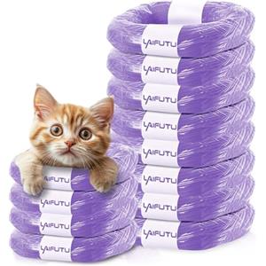 LaifuTu 12 Pezzi Ricarica Mangiapannolini per Tommee Tippee, Ricariche Mangiapannolini per Tommee Tippee, per Tommee Tippee Ricariche 4,5 M, Mangia Pannolini con Tommee Tippee e Angelcare (viola)