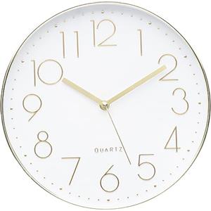 ACCSHINE Orologio da Parete Moderno, Silenzioso Senza Ticchettio, Orologio Muro Grande 30cm Numeri Semplice Classico Orologio al Quarzo per Camera da Letto, Scuola, Ufficio, Soggiorno, Cucina