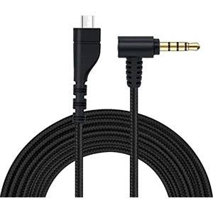 Mcbazel Cavo audio di ricambio per cuffie SteelSeries Arctis 7/Arctis 5/Arctis 3/Arctis Pro Gaming Headset Nylon Audio Cable - 2M (nero)