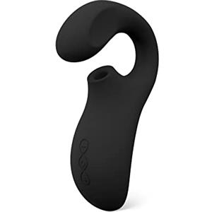 LELO ENIGMA Cruise Vibratore Donna Doppio, Sex Toy Impermeabile con 8 Modalità di Vibrazione e Succhia Clitoride per Donna, Black