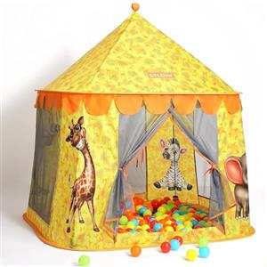 STLOVe Tenda Gioco per Bambini, Interno Bambine Casetta, Capanna Compleanno, Giardino Ragazzi Giocattoli con Palle Colorate, Animale Castello Della Principessa, Customized Animals Piscine di Palline Tents