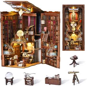 MiniCity Book Nook Kit, kit fai da te in miniatura per casa delle bambole in legno 3D, fermalibro, libreria, decorazione per ragazzi e adulti (Beyond Library)