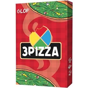 GLOP 3Pizza, Giochi di Società per Adulti, Famiglia, Bambino, Bambina, + 8 Anni, Carte da Gioco, Gioco da Tavolo per Famiglie, Giochi da Tavolo Divertenti, Giochi Societa, Regalo Bambini, In Italiano