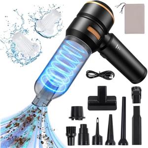 HOVIN Aspirapolvere Auto - 20000pa Mini Aspirapolvere Senza Fili,Aspirabriciole Senza Fili Potente,Aspirapolvere Per Auto Ad Alta Potenza,Aspirapolvere Portatile Può Essere Utilizzato Come Pompa Gonfiabile