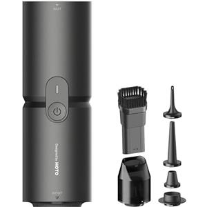 HOTO Aspirabriciole senza Fili Potente 15000pa, 4 in 1 Mini Aspirapolvere Auto Portatile, Aspirazione, Soffiaggio, Gonfiaggio, Sigillamento Sottovuoto, Brushless, per Auto/Kayak/Casa/Animali Domestici