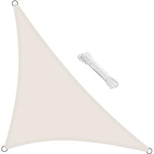 swift Vela Ombreggiante Impermeabile Triangolare 3x3x4,25 m Protezione Anti Raggi UV Tenda a Vela, Telo Tenda da Sole a Vela per Esterno, Giardino & Gazebo, Beige