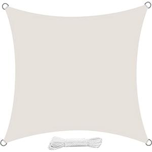 swift Vela Ombreggiante Impermeabile 2x2 m Quadrata Protezione Anti Raggi UV Tenda a Vela, Telo Tenda da Sole a Vela per Esterno, Giardino & Gazebo, Beige