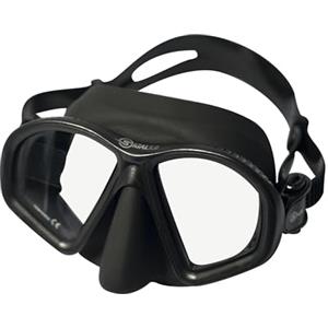 Sigalsub Maschera Mate da Sub Apnea e Pesca Subacquea - Visibilità Ampia, Volume Ridotto, Vestibilità Perfetta, Silicone Nero Opaco Antiriflesso