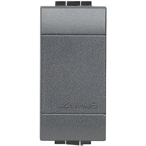 BTICINO Tasto Falso Polo Antracite Living Light L4950 - Copertura per Modulo Elettrico