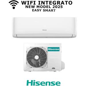Hisense Climatizzatore Hisense Easy Smart 2025 R-32 18000 BTU Inverter CA50XS1GG + CA50XS1GW - Wi-Fi, A++ Efficienza Energetica