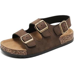 zaxunai Sandali Donna Zoccoli Uomo con Cinturino Regolabile Sughero Plantare Sandali Estate Estive Punta Aperta Antiscivolo Gomma Suole Pantofole Adulto Moda Sandalo All'aperto Ciabatte