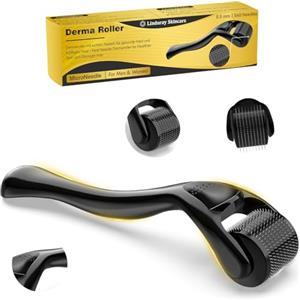 Linduray Skincare Dermaroller Capelli, Microneedling Derma Roller,Micro-Ago Roller 0,5 mm 540-Aghi Rullo Derma per Crescita Dei Capelli,Trattamento di Perdita Capelli,Cicatrici da Acne e Smagliature,Delle Rughe(1 pcs)