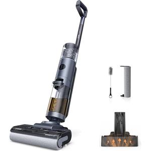 JONR ED12 Pro Aspirapolvere e Liquidi Senza Fili, Pulizia a Tre Lati Lavapavimenti, Autopulizia con Acqua Calda e Asciugatura ad Aria Calda, Serbatoio da 850 ML per Pavimenti Duri e Peli di Animali