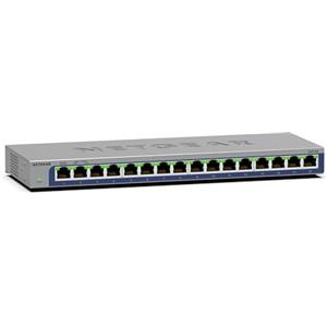 NETGEAR Switch Gigabit Ethernet ProSafe GS116v3 - 16 porte 10/100/1000 Mbps, montaggio desktop o a parete, configurazione plug-and-play