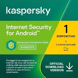 nextradeitalia Kasperski Internet Security for Android 2019-2025 - 1 Dispositivo - 1 Anno