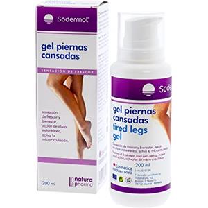 SODERMOL Crema Arnica circolazione gambe Gel Arnica capillari rotti gambe Gel effetto freddo per gambe, vene varicose, capillari rotti Gel defaticante caviglie, gambe, piedi (200 ml)