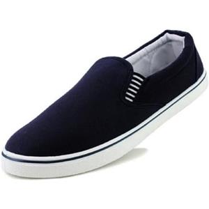 DUNLOP Scarpe da ginnastica da uomo in tela, senza lacci, per barche e yachting, estive, stile casual, Marina Militare, 42 EU