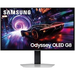Samsung Monitor Gaming Odyssey OLED G8 (S27FG816SU), Flat, 27'', 3840x2160 (UHD 4K), 16:9, QD-OLED Glare Free, 240Hz, 0,03ms (GtG), FreeSync Premium Pro, Compatibilità G-Sync, Safeguard+, HDMI, DP