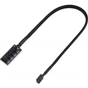 Yosoo Health Gear Cavo di Prolunga Dell'alimentazione della Ventola, Cavo Splitter per Ventola a 4 Pin per PC del Computer per Custodia ATX per Computer Cavo della Ventola di Raffreddamento a 4 Pin (15 Pollici)