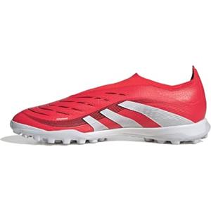 adidas Predator League Laceless Turf Football Boots, Scarpe da Calcio Unisex-Adulto, Lucid Red/Cloud White/Core Black, 41 1/3 EU