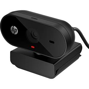 HP 320 Webcam FHD 1080P, USB, Grandangolare, Copriobiettivo, Angolazione regolabile, Correzione Automatica Luminosità, Certificata Works With Chromebook, Chrome OS, Windows 11, macOS, Nera