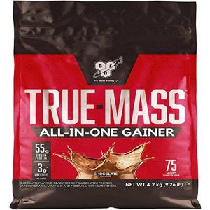 BSN True Mass All-In-One Gainer 4200g Cioccolato - Proteine, Carboidrati, Creatina e Vitamine per Crescita Muscolare