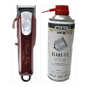 Wahl Cordless Magic Clip - Tagliacapelli a batteria rosso con lama in Gold Titanium e tecnologia Crunch