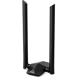 Tenda U18a AX1800 USB WiFi 6 Dual Band 2.4GHz/5GHz, Chiavetta WiFi per PC Fisso USB3.0, WiFi USB con 2 Antenne Esterne da 5 dBi, WPA3, MU-MIMO, WiFi Portatile per Windows 11/10.