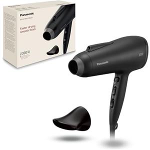 Panasonic EH-NE85-K825 Asciugacapelli agli Ioni Serie Fast Dry con Diffusore, Beccucci Air Boost e Concentratore, Modalità Protezione dal Calore, Tecnologia agli Ioni, 2300W, Filtro Easy-Clean, Nero