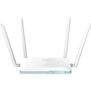 D-Link G403/E Smart Router 4G N300 EAGLE PRO AI, 4G con download fino a 150 Mbps, Wi-Fi N300, Wi-Fi Optimizer con AI, Porte LAN fast Ehernet, 4G/WAN Failover, WPA3, Sbloccato