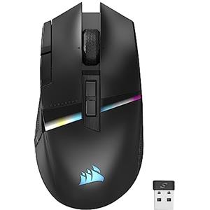 CORSAIR DARKSTAR RGB WIRELESS MMO Mouse da Gioco - 26.000 DPI - 15 Pulsanti Programmabili - Batteria Fino a 80 Ore - Compatibile con iCUE - PC, PS5, PS4, Xbox - Nero