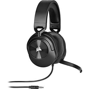 CORSAIR HS55 SURROUND Leggera Cuffia da Gioco Cablata Multipiattaforma - Dolby 7.1 Suono Surround - Compatibile con iCUE - PC, Mac, PS5, PS4, Xbox, Nintendo Switch, Mobile - Carbonio