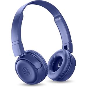 Music Sound - VIBED - Cuffia Bluetooth con Padiglioni Girevoli e Pieghevoli - Archetto imbottito per Massimo Comfort di Utilizzo - Play Time 35 Ore - Blu