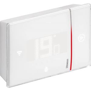 Bticino SXW8002W - TERMOSTATO WIFI Intelligente Smarther2 with Netatmo, Termostato Caldaia da Parete, Programmabile, Comando ON/OFF anche con App, Alexa e Google, Visualizzazione dell'Umidità, Bianco