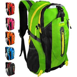OcioDual Zaino Trekking 30 Litri Verde, Zaino Montagna Leggero Impermeabile Pieghevole, Zaini Campeggio, Escursionismo, Attraversamenti, Backcountry, Walking, Sport