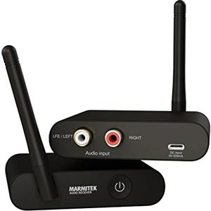 Marmitek Subwoofer Wireless Transmitter WS400 - Collega il tuo Subwoofer in Modalità Wireless al tuo Impianto Stereo - Jack da 3,5 mm - Trasmettitore Audio Wireless 25008451