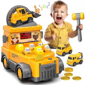 OBEST Acchiappa la Talpa, Macchinina Ingegneristica,Mini Giocattolo Arcade Elettronico a Gettoni, Giocattoli Educativi Interattivi per Bambini e Bambine da 3 a 8 Anni