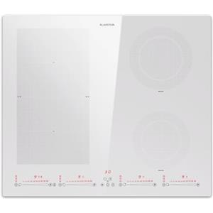 Klarstein Piano Cottura Elettrico 4 Piastre, Piasta Induzione 4 Fuochi a Basso Consumo, Piano Cottura Elettrico Vetroceramica con Zone Combinabili, Piastra Induzione 4 Fuochi Incasso Touch 7200W