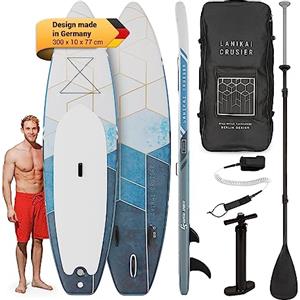 Capital Sports SUP Gonfiabile Adulti e Bambini, Tavola da Surf Gonfiabile, Stand Up Paddle per Yoga con Pagaia SUP in Fibra di Vetro, Sacca, Pompa SUP e Accessori da Paddle Board 305 cm/ 10ft