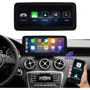 Road Top 10,25 Pollici Autoradio, CarPlay senza fili e Android Auto per Mecedes Benz A CLA GLA Classe W176 C117 X117 X156 2013-2015 Anno con NTG4.5/4.7, schermo tattile Stereo Auto con Mirrorlink
