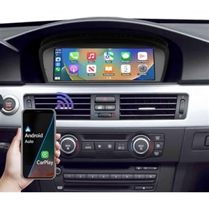 Road Top 8,8 pollici Autoradio Senza Fili Carplay & Android Auto per BMW Serie 3 5 E90/E91/E92/E93/E60/E61 2003-2008 con sistema CCC, Touchscreen Auto Stereo Ricevitore con AirPlay Link, Navigation