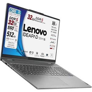 Lenovo Ideapad slim5, pc portatile Notebook, i5 13420H 13Th, DDR5 32Gb, Display WUXGA 16