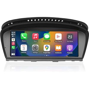 Road Top 8,8 pollici autoradio, CarPlay/Android Auto/Mirrorlink/GPS per BMW Serie 3/5 con sistema CCC E60 E61 E90 E91 E92 (2005-2010 anno), ricevitore autoradio touchscreen auto