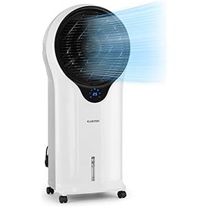 KLARSTEIN Condizionatore Portatile Senza Tubo 3 in 1 90W, Umidificatore, Climatizzatore Portatile Silenzioso, 3 velocità, Ventilatore Aria Fredda, Raffrescatore d'Aria 1600m³/h, Serbatoio 5.5L