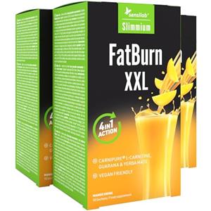 Slimjoy Slimmium FatBurn XXL - con L-carnitina e guaranà - Il potentissimo bruciagrassi 4 in 1 da Sensilab
