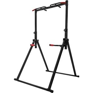 RUETERY Barra per trazioni per esterni, pieghevole, Power Rack, Power Tower in metallo, autoportante, altezza regolabile, attrezzo per l'allenamento multifunzionale, fino a 200 kg, per la ginnastica