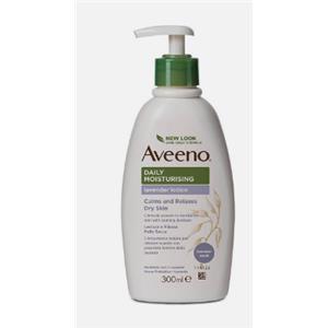 Aveeno Crema Idratante Corpo Lavanda 300 ml - Idratazione 24 ore per pelle secca e sensibile