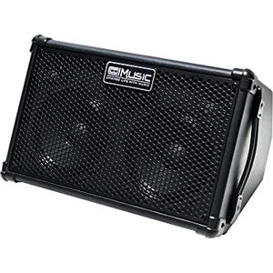 Coolmusic BP40D Amplificatore per chitarra acustica - Altoparlante Bluetooth portatile 80W W/batteria con effetto ritardo riverbero Chorus, 6 ingressi, 3 bande EQ